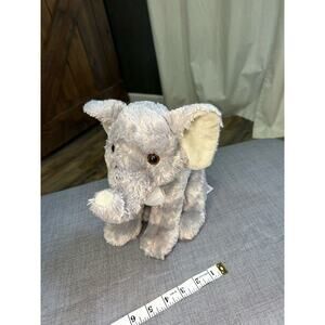 Fiesta Baby Elephant Plush 12" Velvety Soft Gray Nursery Decor Stuffed Animal